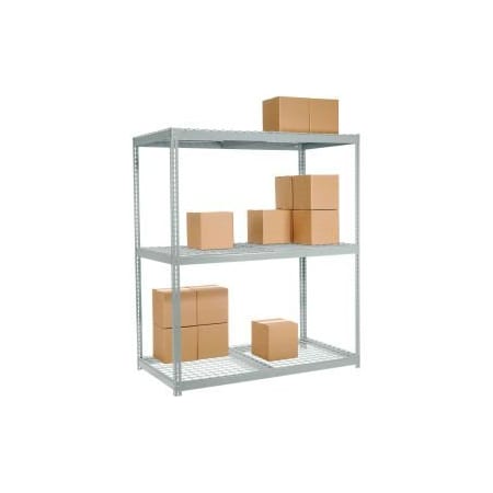 Global Equipment High Capacity Wire Deck Shelf 72"W x 24"D - Gray 716301